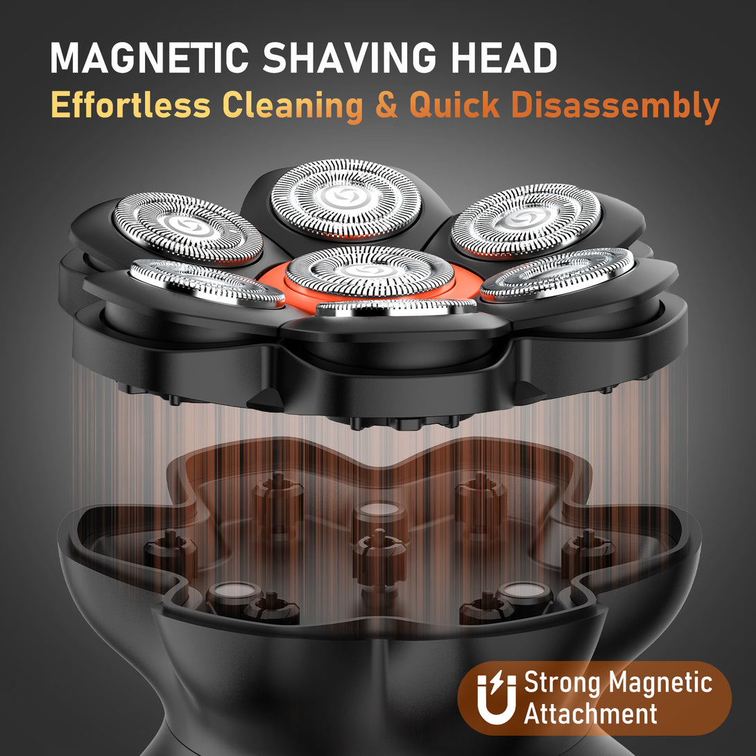 Magnetic detachable blade of MAXGROOM Head Rotary Shaver 2.0