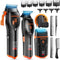 MAXGROOM 9000 RPM Professional Hair Clippers, Cordless Mens Grooming Kit | 3-in-1 Barber Kit with Maglev Motor, Transparent Design, DLC Blade, Big Battery, Zero-Gap Hair Trimmer & Foil Shaver for Men