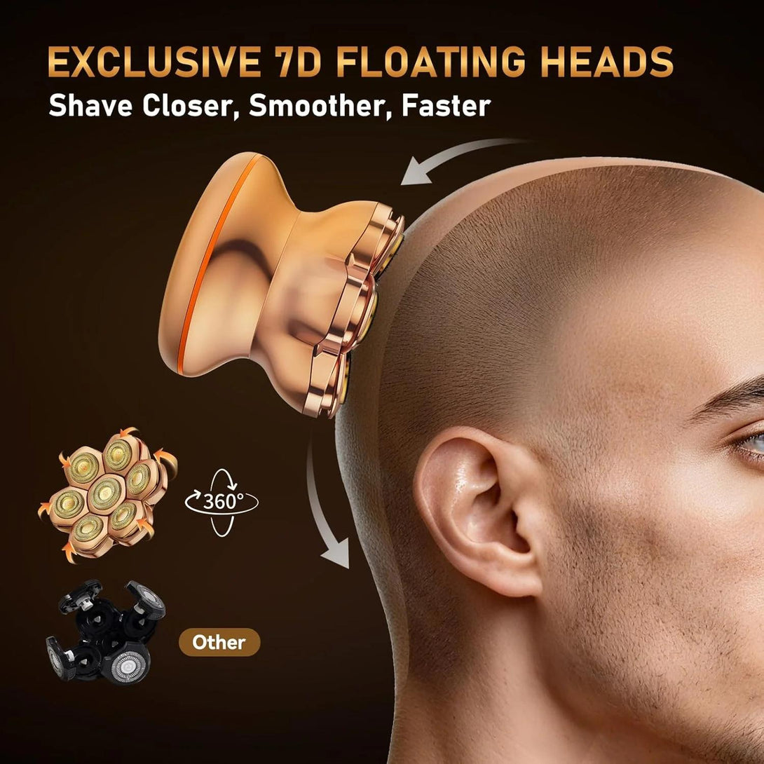 MAXGROOM® Head Shavers for Bald Men, Dual-Speed Waterproof Electric Ra